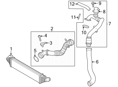 2024 Ford Escape Outlet Tube Diagram for PZ1Z-6F073-E