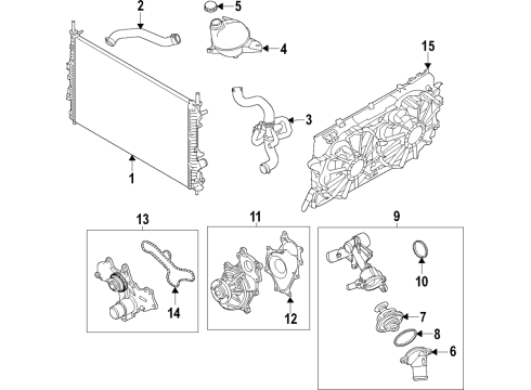 2019 Ford Transit Radiator Hose Diagram for CK4Z-8286-E