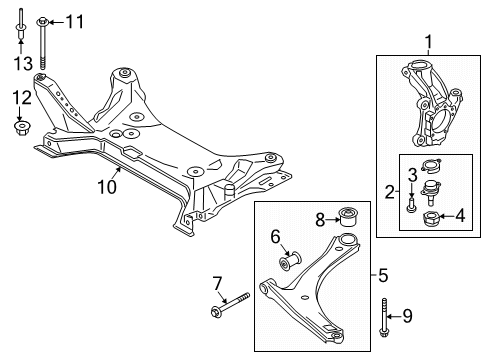 2025 Ford Transit 150 Front Suspension Components Diagram 2