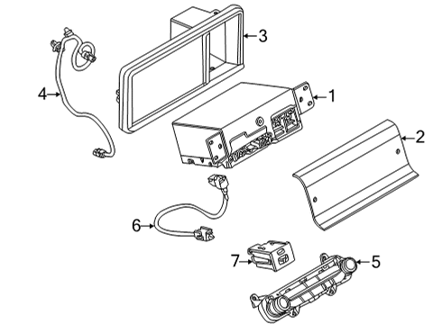 2024 Ford Maverick Cable Assembly Diagram for NZ6Z-14D202-A