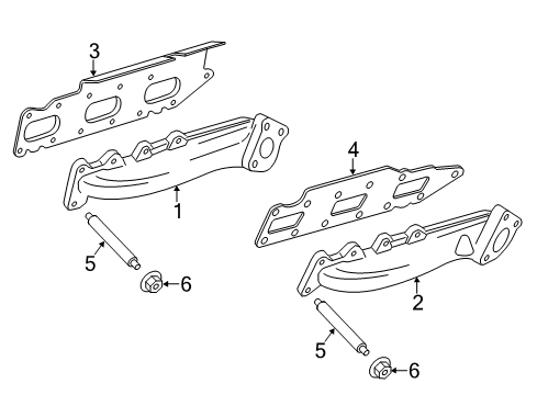 2023 Ford Transit Exhaust Manifold Assembly Diagram for BL3Z-9430-D