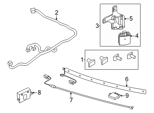 2024 Ford Explorer Sensor Assembly Diagram for NB5Z-14C689-C