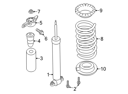 2020 Lincoln MKZ Rear Spring Diagram for HG9Z-5560-C