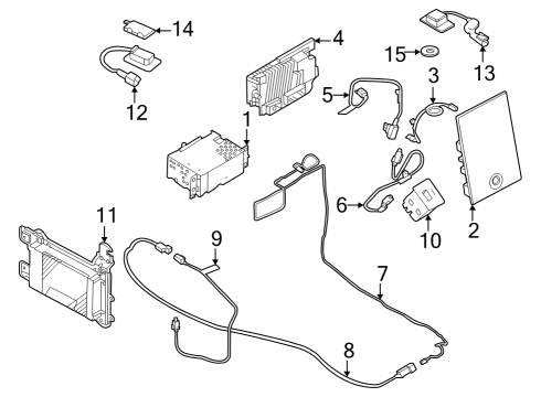2022 Ford Expedition Unit Central Processing Diagram for NU5Z-14G371-CE