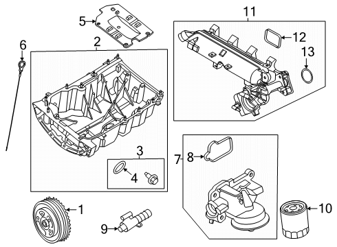 2025 Lincoln Nautilus SOLENOID - ENGINE VARIABLE TIM Diagram for PZ1Z-6M280-A