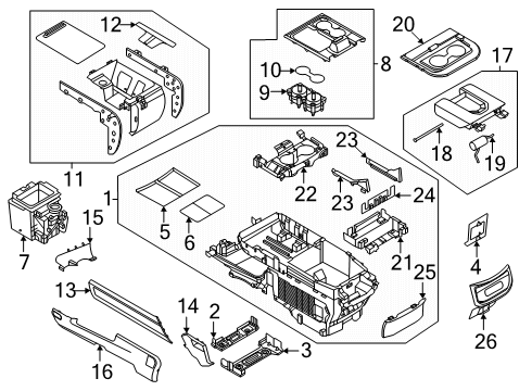 2025 Ford Expedition Console Diagram 4