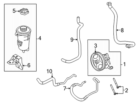 2025 Ford E-350/E-350 Super Duty Hose Assembly Diagram for RC2Z-3A719-A