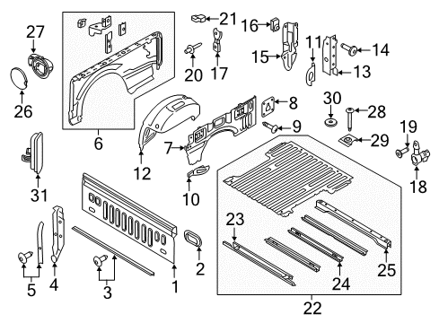 2020 Ford F-150 RIVET - SPECIAL Diagram for -W718595-S900