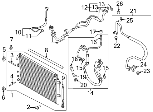 2020 Lincoln Nautilus ACCUMULATOR ASY - AIR CONDITIO Diagram for 7T4Z-19C836-B