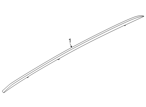 2024 Lincoln Nautilus Roof Rack Cross Rail Diagram for R2TZ-5855107-C