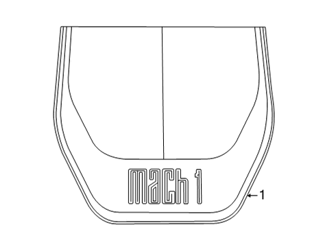 2021 Ford Mustang Decal Stripe Diagram for MR3Z-9920000-AA