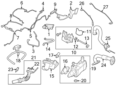 2024 Ford Escape Sensor Assembly Diagram for P2GZ-6G004-B