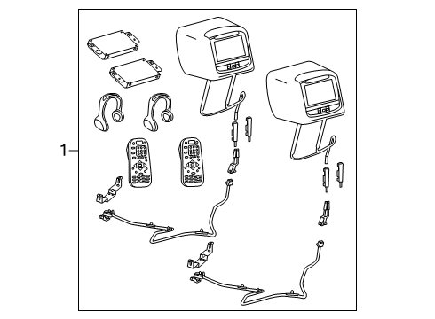 2022 Lincoln Nautilus Screen Assembly Diagram for VGA1Z-10E947-GB