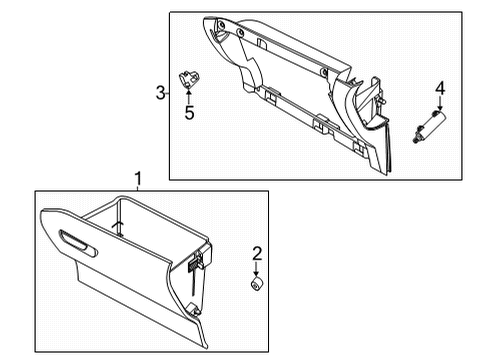 2023 Ford Maverick Panel - Instrument Diagram for NZ6Z-6004338-AB