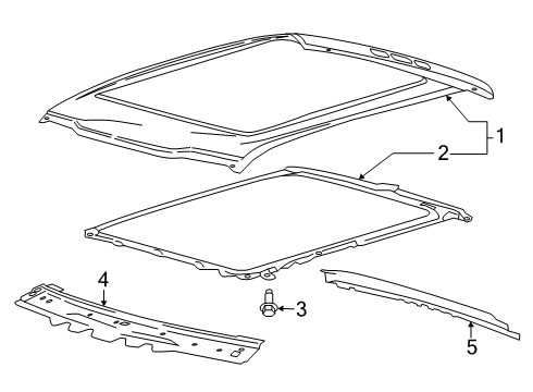 2025 Ford F-150 Roof & Components Diagram 6