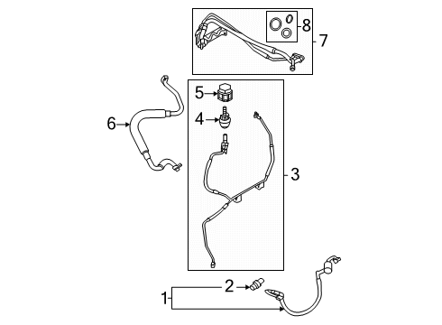 2024 Ford Transit 350 Condenser, Compressor & Lines Diagram 4