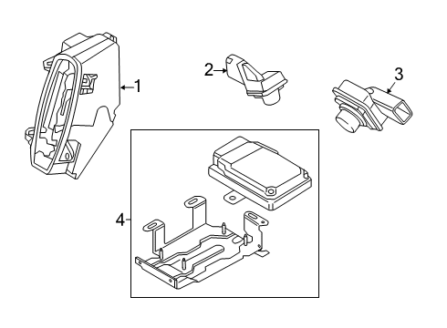 2022 Lincoln Nautilus Audio/Visual Uni Control Assembly Diagram for M2GZ-19H405-D