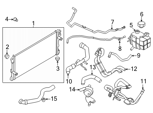 2025 Ford Ranger Hose Assembly Diagram for MB3Z-8C289-E