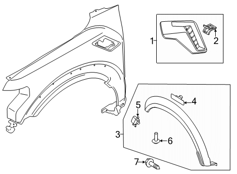 2025 Ford F-150 Fender & Components Diagram 2