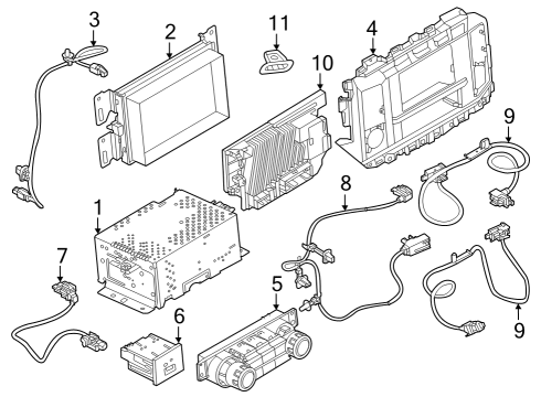 2023 Ford F-350 Super Duty Unit Central Processing Diagram for PU5Z-14G371-CZ