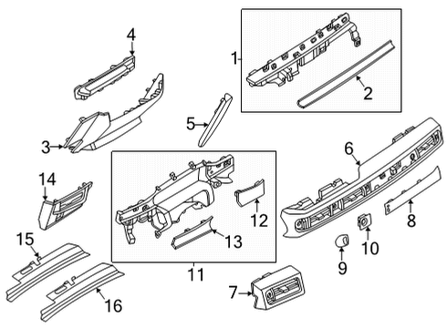 2021 Lincoln Nautilus Panel - Instrument Diagram for MA1Z-5804338-DB
