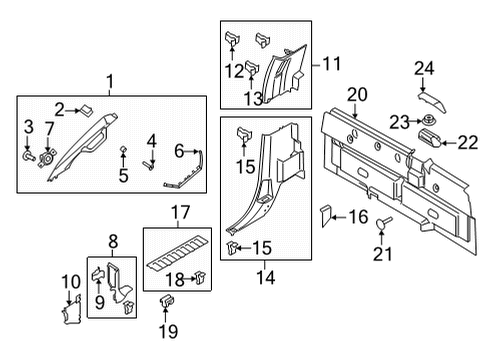 2025 Ford F-150 Insulator Diagram for RL3Z-1523706-A