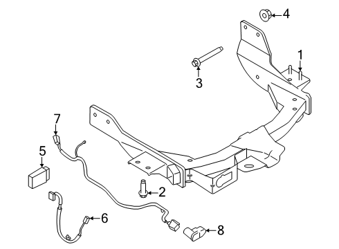 2025 Ford Transit WIRING ASY - TRAILER COUPLING Diagram for LK4Z-13A576-A