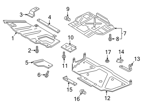 2020 Ford F-150 Cover Diagram for HL3Z-7222-B