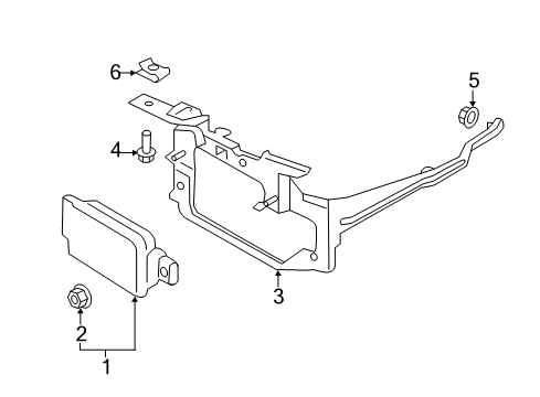 2022 Ford Edge Bracket Diagram for KT4Z-14C022-AA