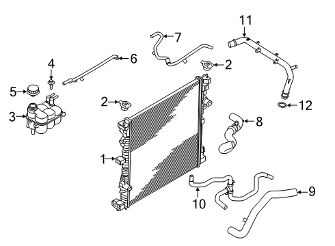 2024 Ford Police Interceptor Utility Hose Assembly Diagram for L1MZ-8C289-B