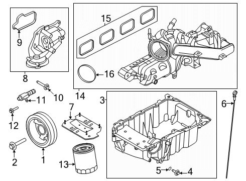 2025 Ford Explorer INDICATOR ASY - OIL LEVEL Diagram for PB5Z-6750-A