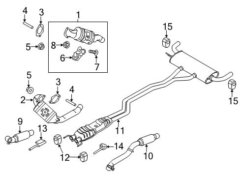2021 Lincoln Nautilus Tube Assembly Diagram for K2GZ-5G203-A