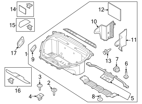 2023 Ford Mustang Mach-E Screw Diagram for -W719214-S450B