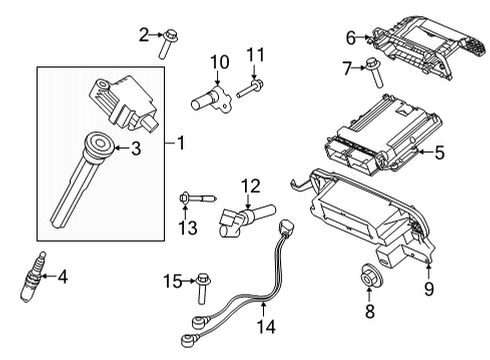 2022 Ford F-150 Ignition Coil Assembly Diagram for ML3Z-12029-A