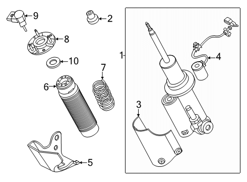 2025 Ford Ranger Insulator Diagram for MB3Z-5415-C