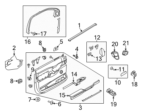 2022 Ford Expedition Switch Window Control Double Diagram for NL1Z-14529-FA