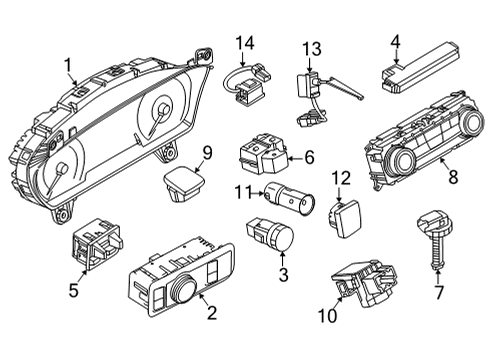 2024 Ford Maverick Control Diagram for NZ6Z-19980-G