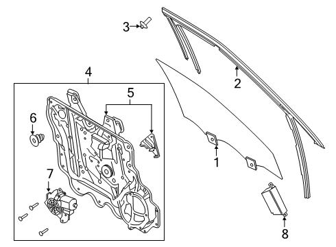2021 Ford Explorer Clip Diagram for LJ6Z-00817-A