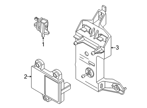 2024 Ford Maverick Speed Sensor Assembly Diagram for NZ6Z-9E731-A