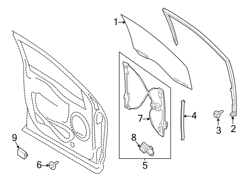 2023 Ford F-150 Lightning Regulator Assembly Diagram for ML3Z-1523201-F