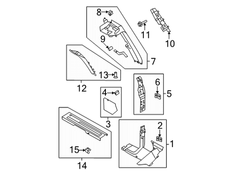 2022 Ford Bronco Plate - Door Scuff Diagram for M2DZ-5413208-AB