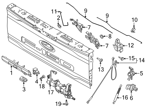 2025 Ford F-150 Lock & Hardware Diagram 6