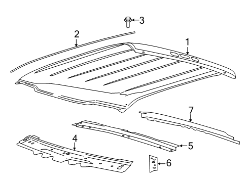 2021 Ford F-350 Super Duty Bracket Diagram for HC3Z-28537A49-B