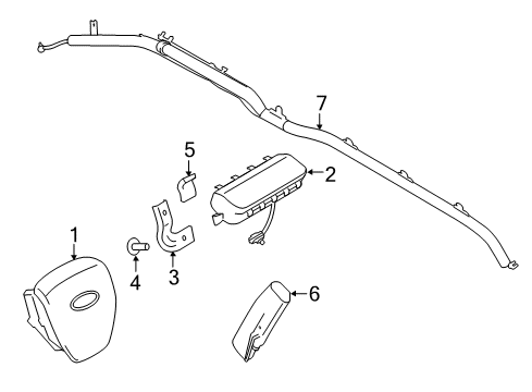 2020 Ford F-150 Curtain Assembly Diagram for JL3Z-15042D94-A