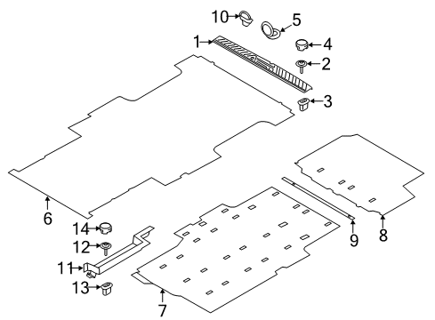 2023 Ford Transit Plate - Door Scuff Diagram for LK4Z-6111318-A
