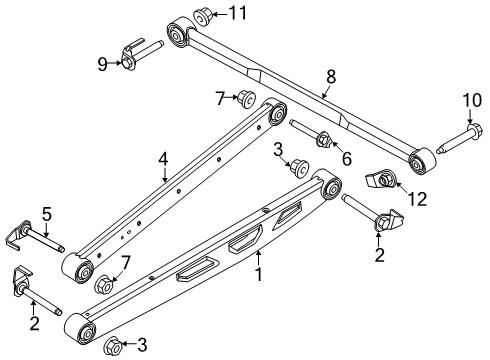 2025 Ford F-150 Rear Suspension Diagram 2
