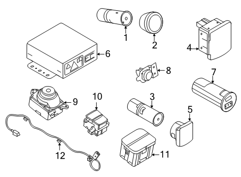 2024 Ford Escape SOCKET ASY - ADDITIONAL Diagram for KJ7Z-19N236-A