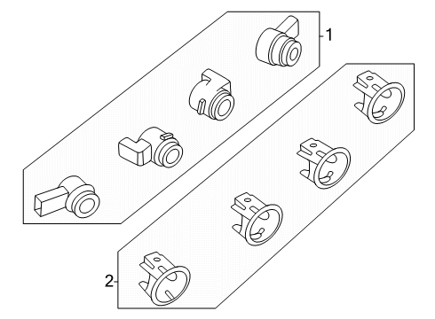 2025 Ford F-150 Electrical Components - Rear Bumper Diagram 2