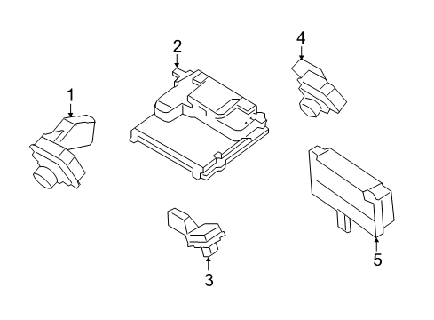 2025 Ford Expedition Advanced Driver Control Assembly Diagram for SL1Z-14G647-A