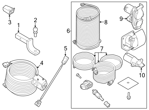 2022 Ford F-150 Lightning Wiring Assembly Diagram for MC3Z-14B242-A